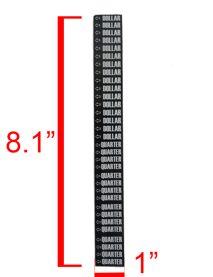 Antares Vending Machine Coin Dial Mechanism Decal > Decals & Labels for Vending, Bill Changers